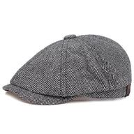 Herringbone Wool Cap