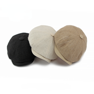 Linen Crown Cap